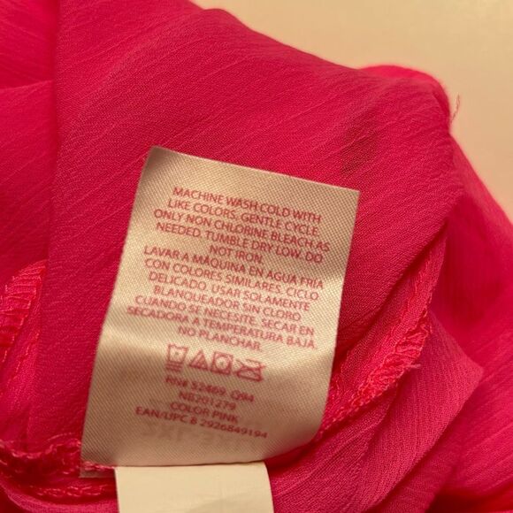 No Boundaries Neon Pink Long Kimono Swim Coverup - Size 2x - 3x - Picture 9 of 9